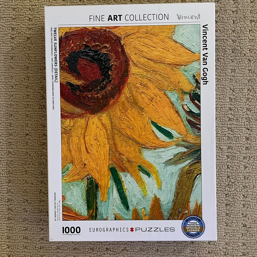 Eurographics Van Gogh Sunflower 1000 Piece Fine Art Collection
